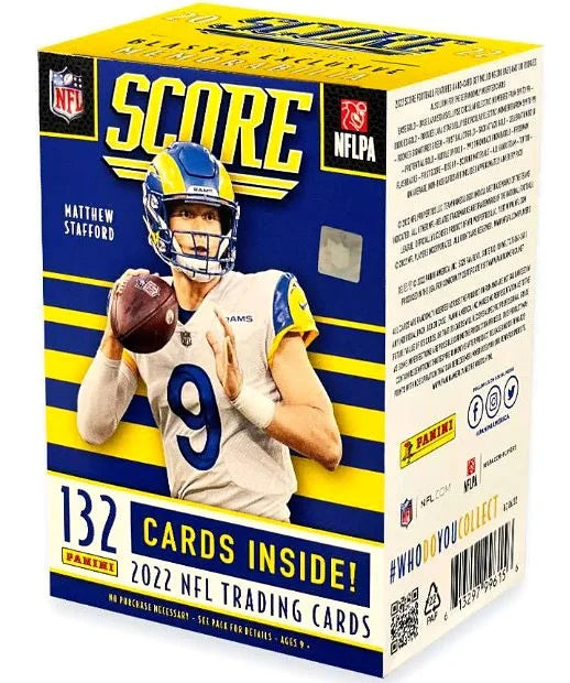 (11 NFL Panini Score Trading Packs) Card Football BLASTER Box 2022