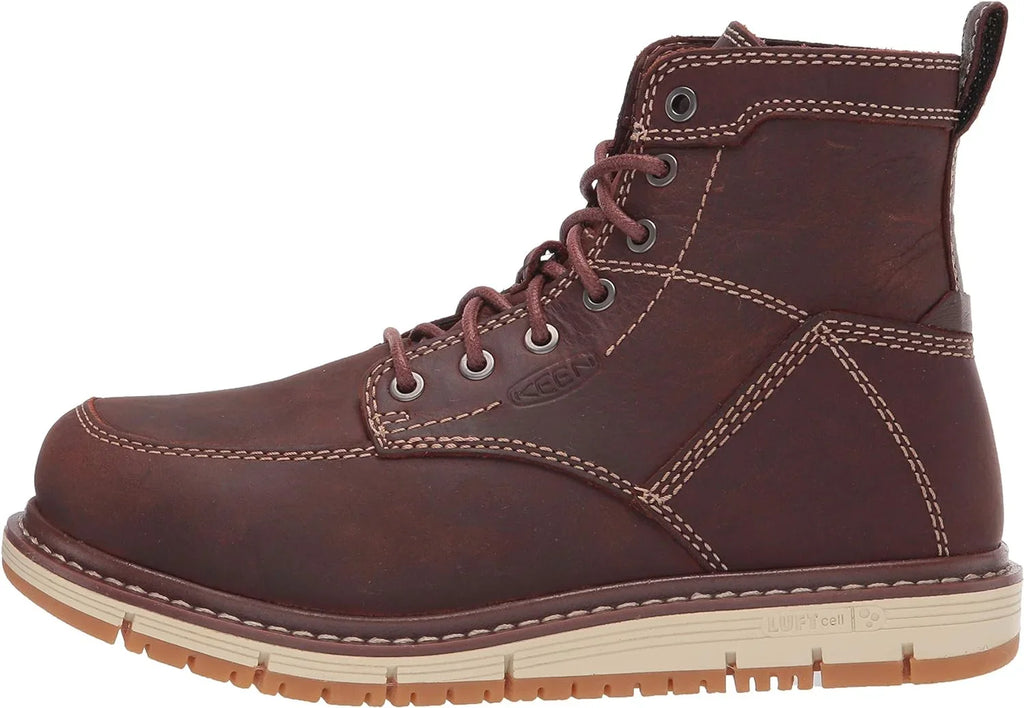Alloy Women's Work Jose KEEN San Wedge 5 Gingerbread Toe Boots Utility 6
