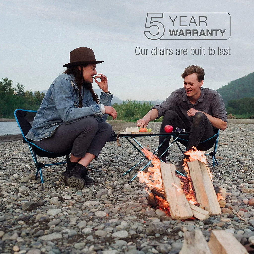 Camping Chair Ultralight, Chair, with Bandana, High-Back, Two YANPO Pockets Rainbow Collapsible