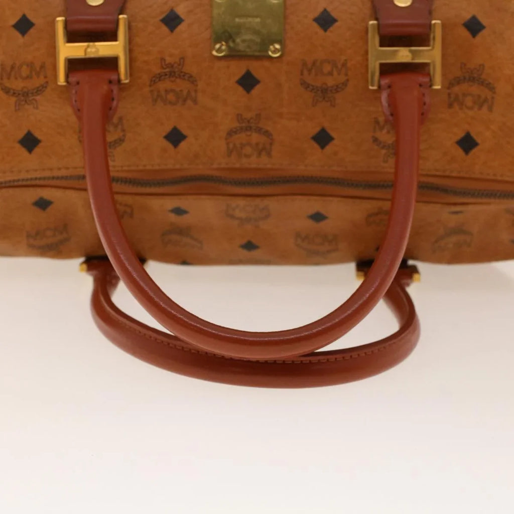 MCM Canvas Travel Visetos Bag (Pre-Owned) Brown