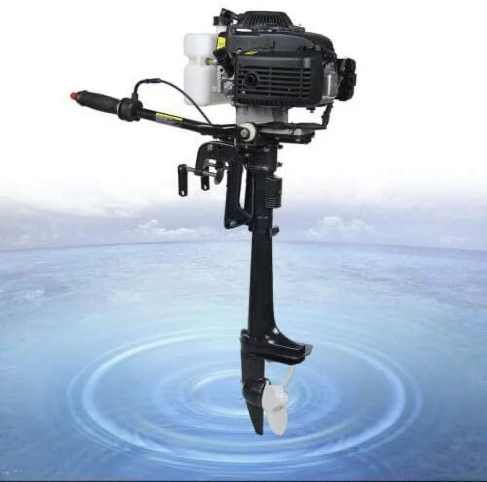 Shaft Fishing Inflatable Propeller Engine Boat 3.6HP Motor Duty Cooling Outboard Miumaeov Shaft Air 2 CDI Stroke System Trolling Heavy Tiller Control