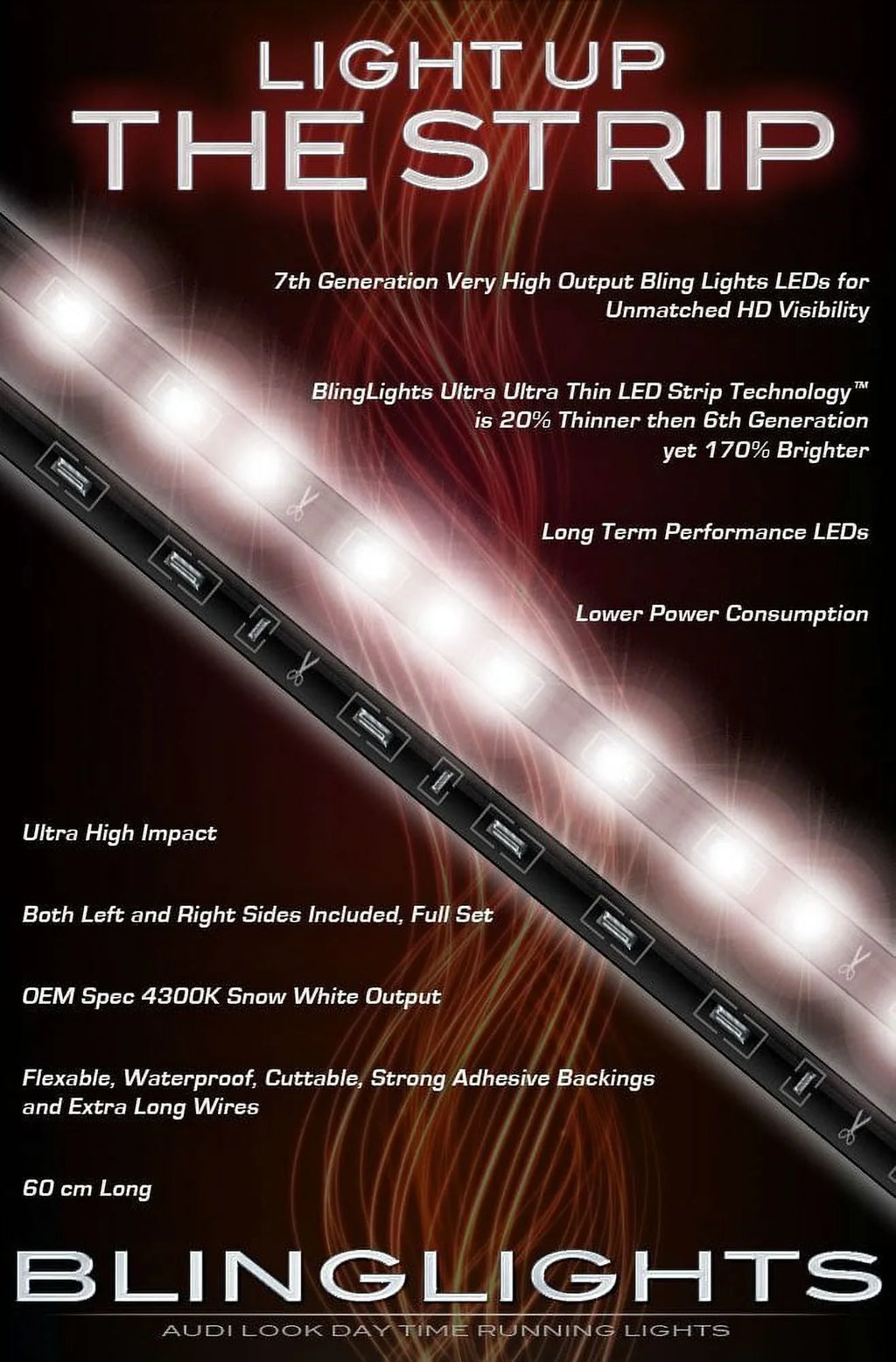 Light for Can-Am Running Daytime Lamps Strips LED Ryker Head DRL