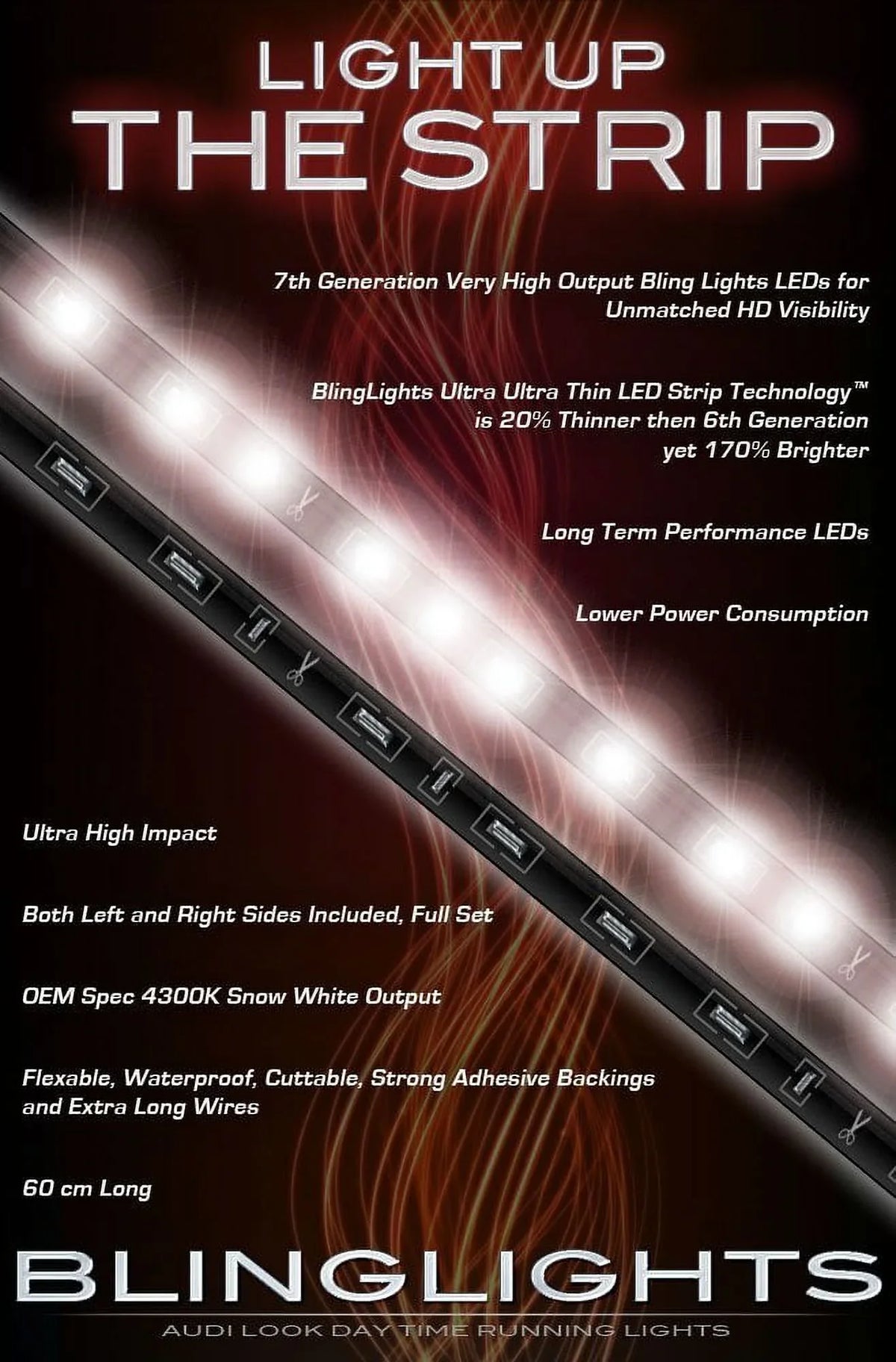 Light for Can-Am Running Daytime Lamps Strips LED Ryker Head DRL