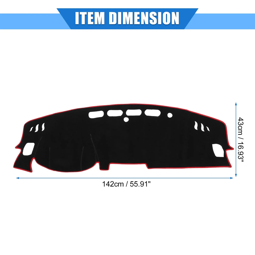 Dashboard Protective Polyester 2019-2020 Compatible Nissan Car for Unique Cover Center Red Bargains Altima Console