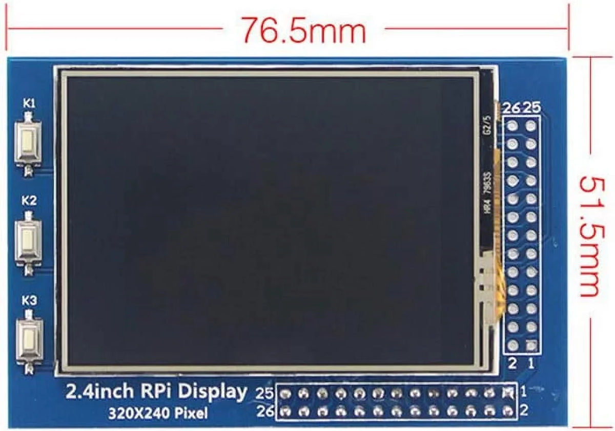 Compatible Pan with TFT Interface 2.8 Touch with Touch inch Pi 4B /3B+ Raspberry SPI Screen TFT Display Treedix Screen Resistance LCD Color