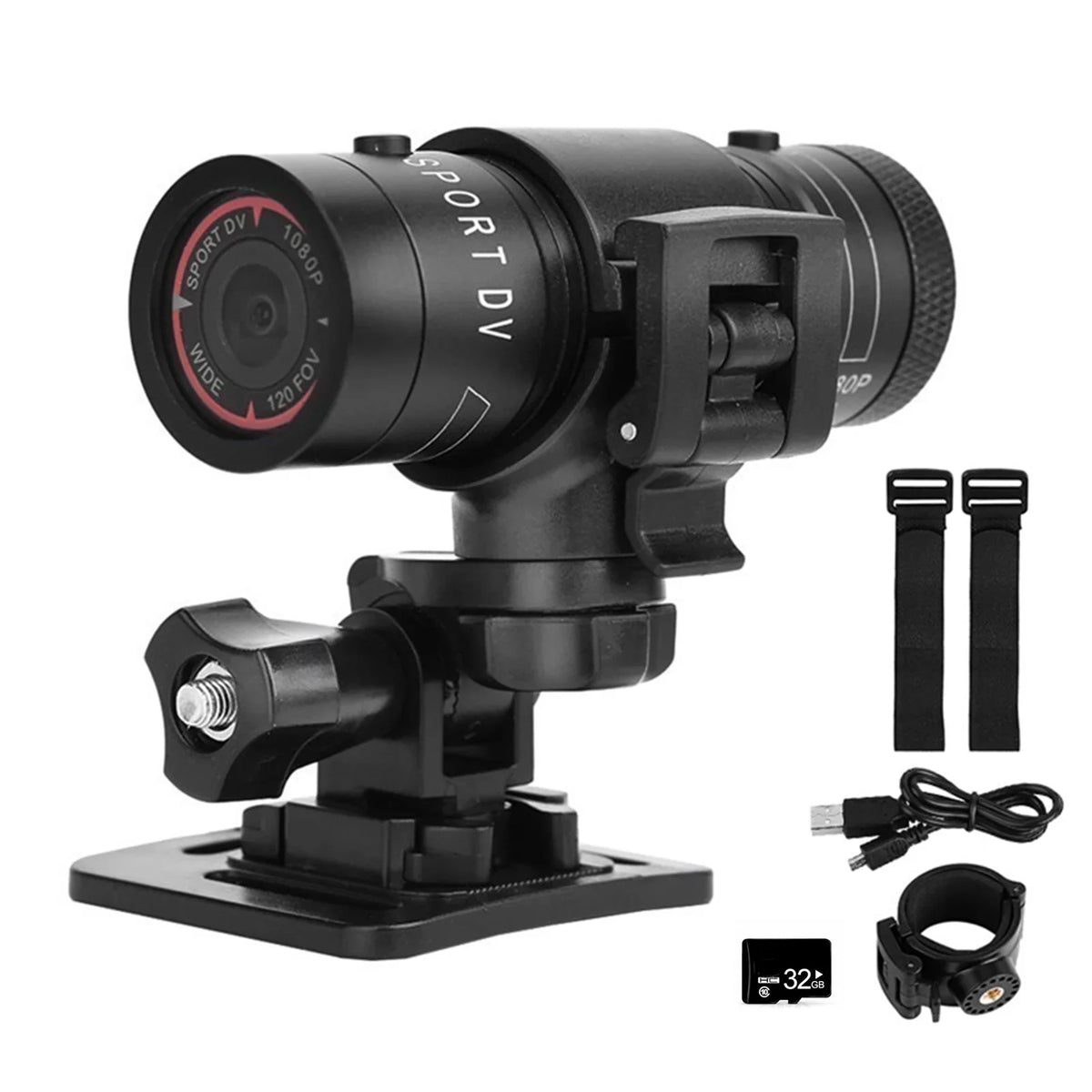 SIUKE Htovila Camcorder,Camera Bike Camera 6588 Camera exterior Helmet 120° Dazzduo Wide Camera Adventures Waterproof Waterproof