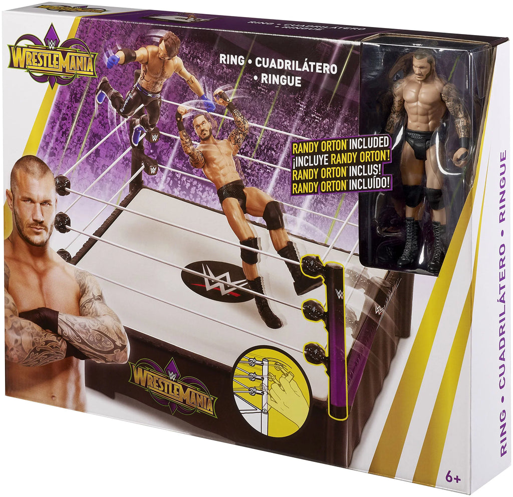 Orton] Wrestling Playset WWE [Includes Ring Wrestlemania Randy