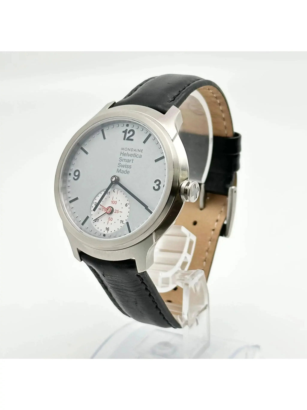 Mens Dial Edition 1 Mondaine Helvetica MH1.B2S80.LB Limited SmartWatch Silver