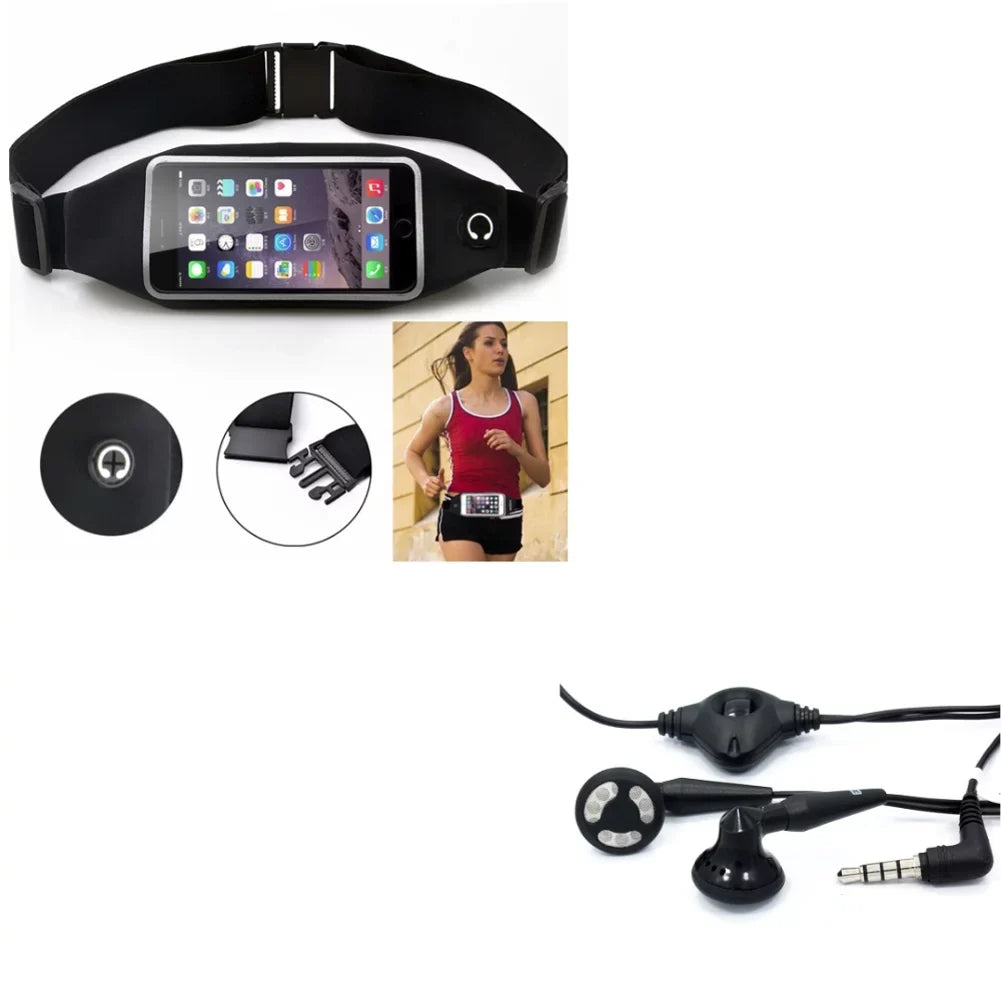 DTek50, A6Z Workout - Black w Leap, Bag Earphones Blackberry 2 3 Priv, Max Waist 4 Headset 3.5mm Sport ROG Phone, 5z ASUS M1, for Belt Z30, Case Max ZenFone AR Handsfree Plus Pro 2E OEM Motion