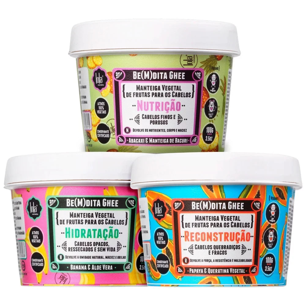 Cosmetics Chronogram Be(M)dita Capilar 3x100g/3x3.5fl.oz Ghee Kit Lola