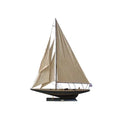 Wooden Decoration- 60 Model Rustic Sailboat Endeavour in.