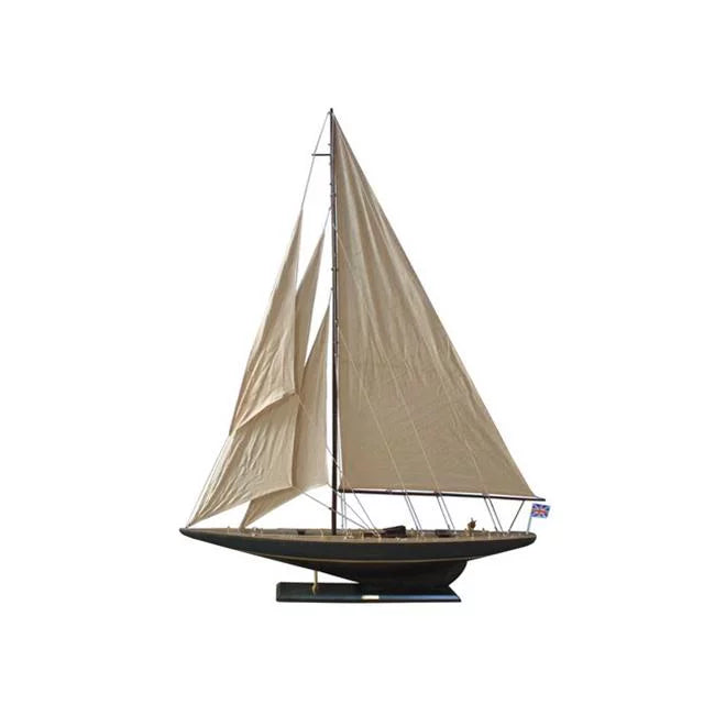 Wooden Decoration- 60 Model Rustic Sailboat Endeavour in.