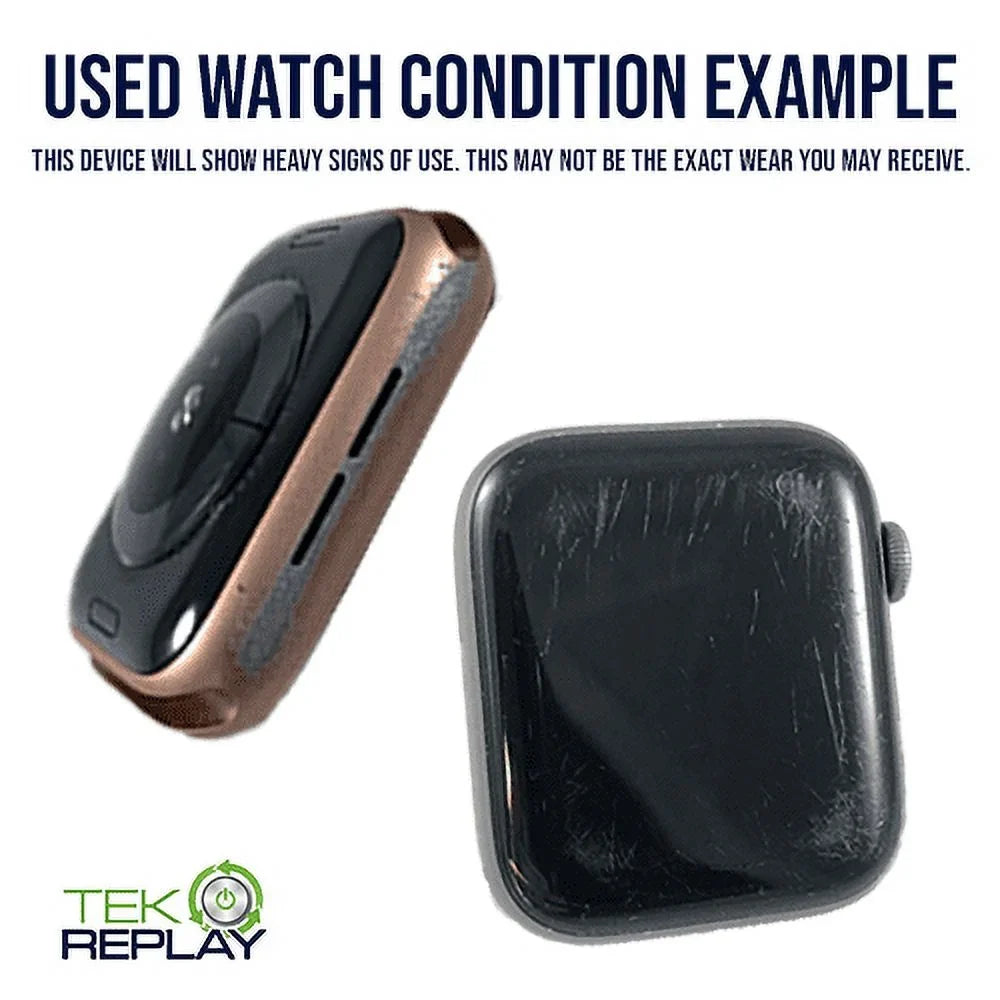 (2020) 44mm GPS Case Navy + Pre-Owned - Aluminum Fair Blue Band 6 - Watch Unlocked Cellular - Sport Series