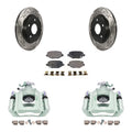03 Front From C/V Auto Single 24 Drilled Ram For Pads 2012 And With Rotors 12 Brake Rear Disc Piston Ceramic Kit Transit KCD-100639T Slotted Caliper Coated