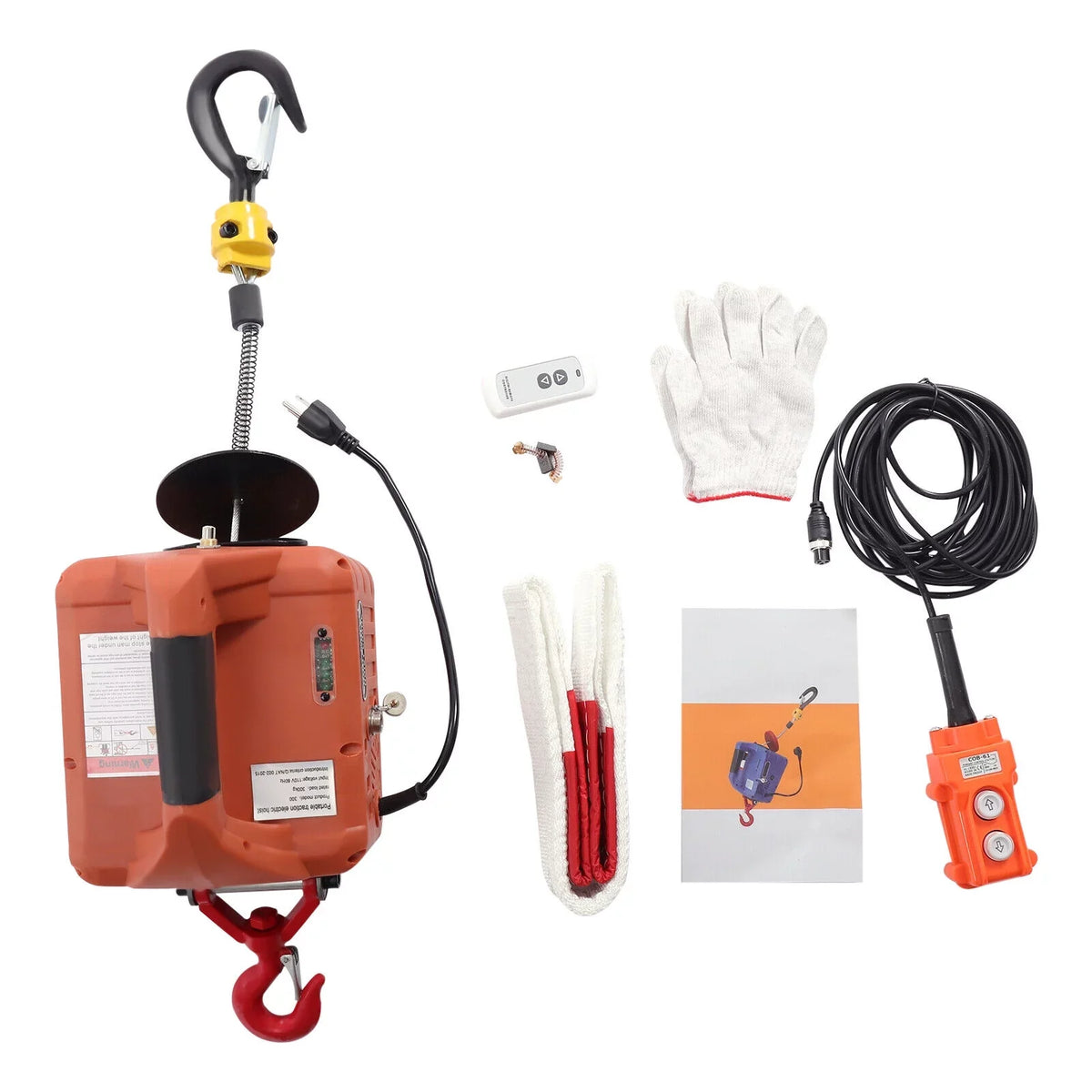 Lift Remote Control Winch Wireless LBS 3-in-1 Crane 1100 110V Portable ZhdnBhnos Hoist Kit Electric