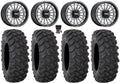 Contrast XTR370 33" Pioneer Honda Wheels 15" 1000 / Bk MetalFX / Tires Talon Maverick Cut Delta X3 Can-Am