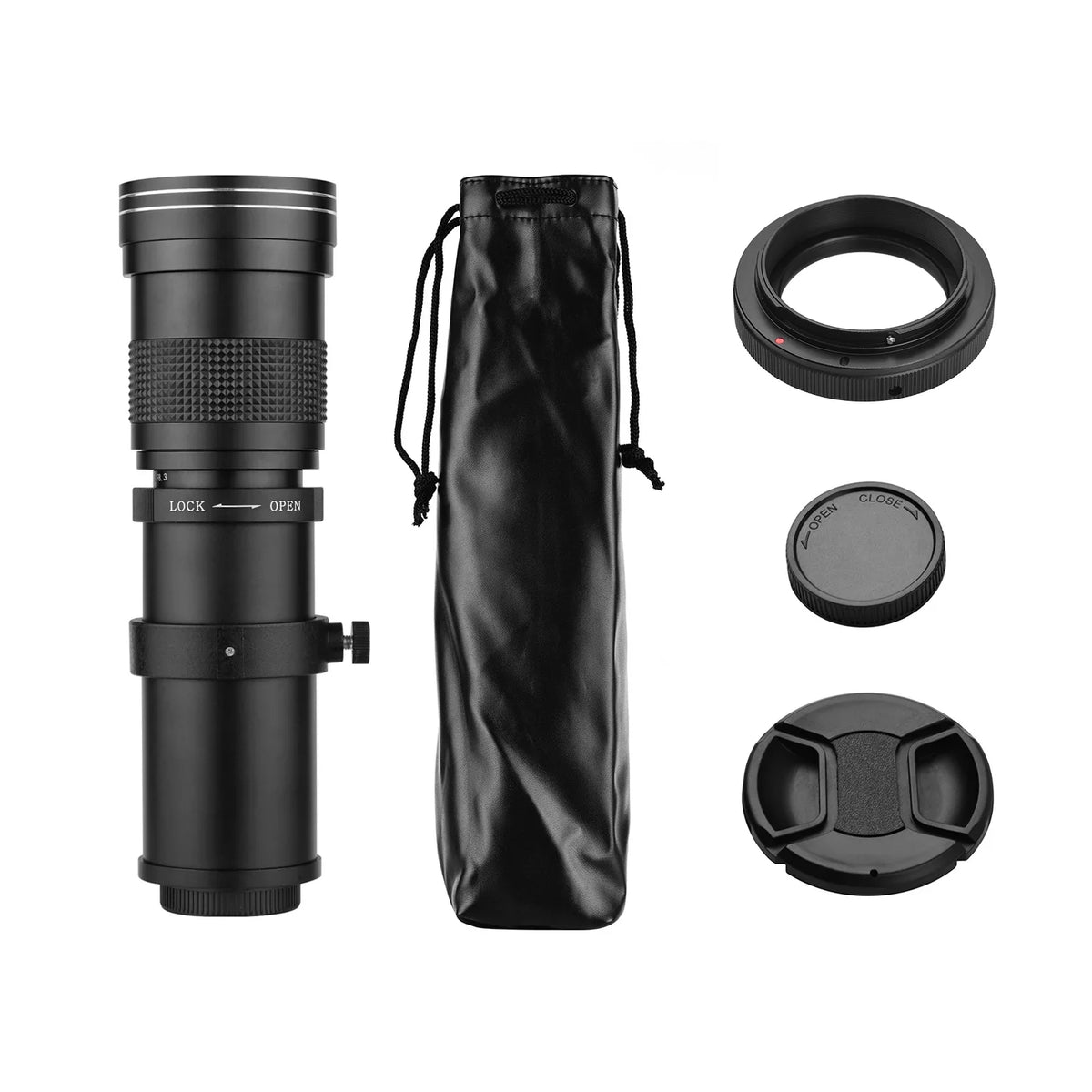 T6s F/8.3-16 Mount Universal MF T7s Telephoto 7D 60Da Replacement Ring Canon 77D Adapter 420-800mm 70D Super T6 6D EF-Mount 80D Cameras for Thread 60D T 5D Lens Camera 50D Zoom Suzicca with 1/4 T7i