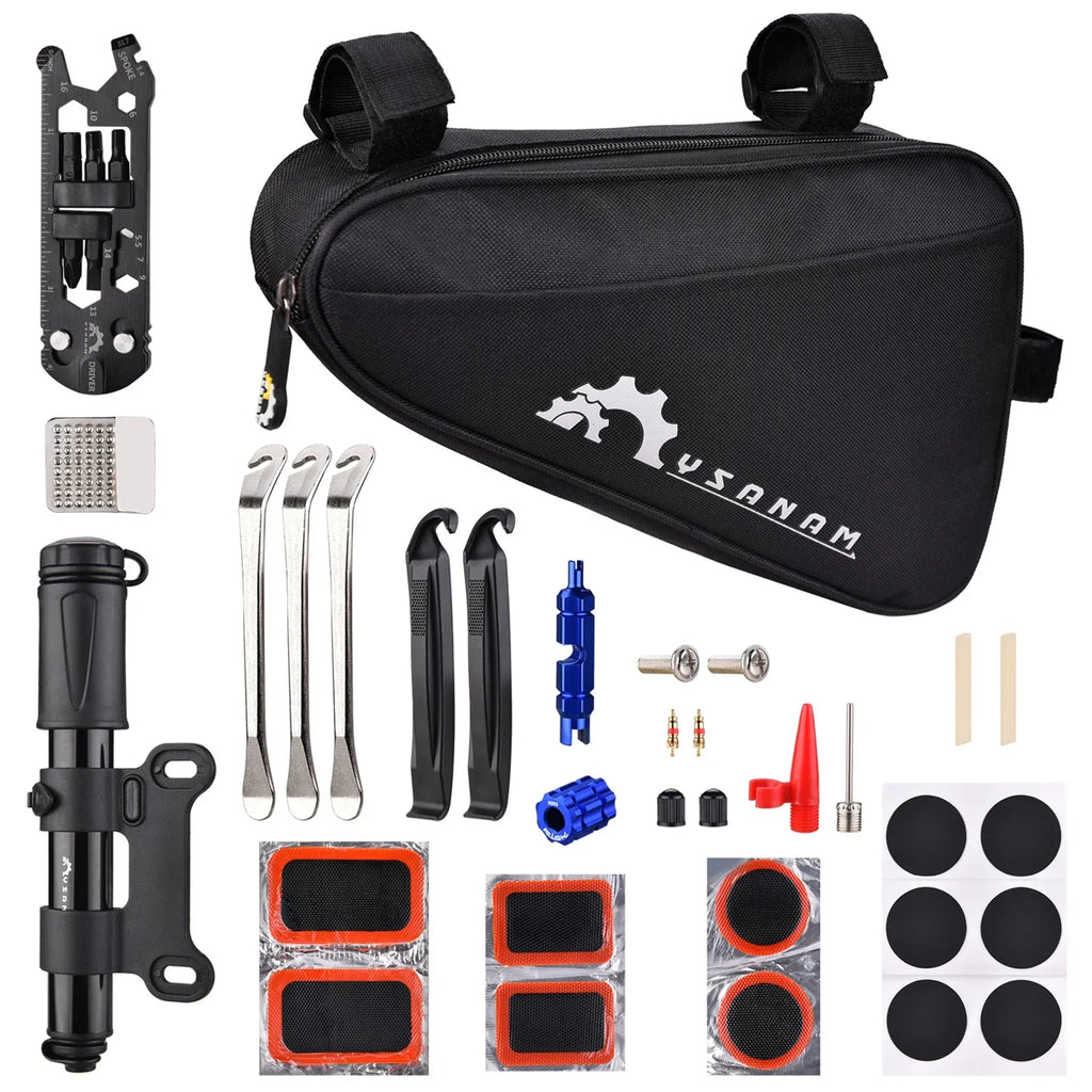Tire Bike Kit Kit Tire Tire Portable Pump Kit Pump Tools Repair Kit Set YSANAM tool Tube Kit Tire Tools Tools Tire Tire Bike Kit Tire Tire Tire Bike Pump Pump Kit suit,Patches Tools Kit Tool