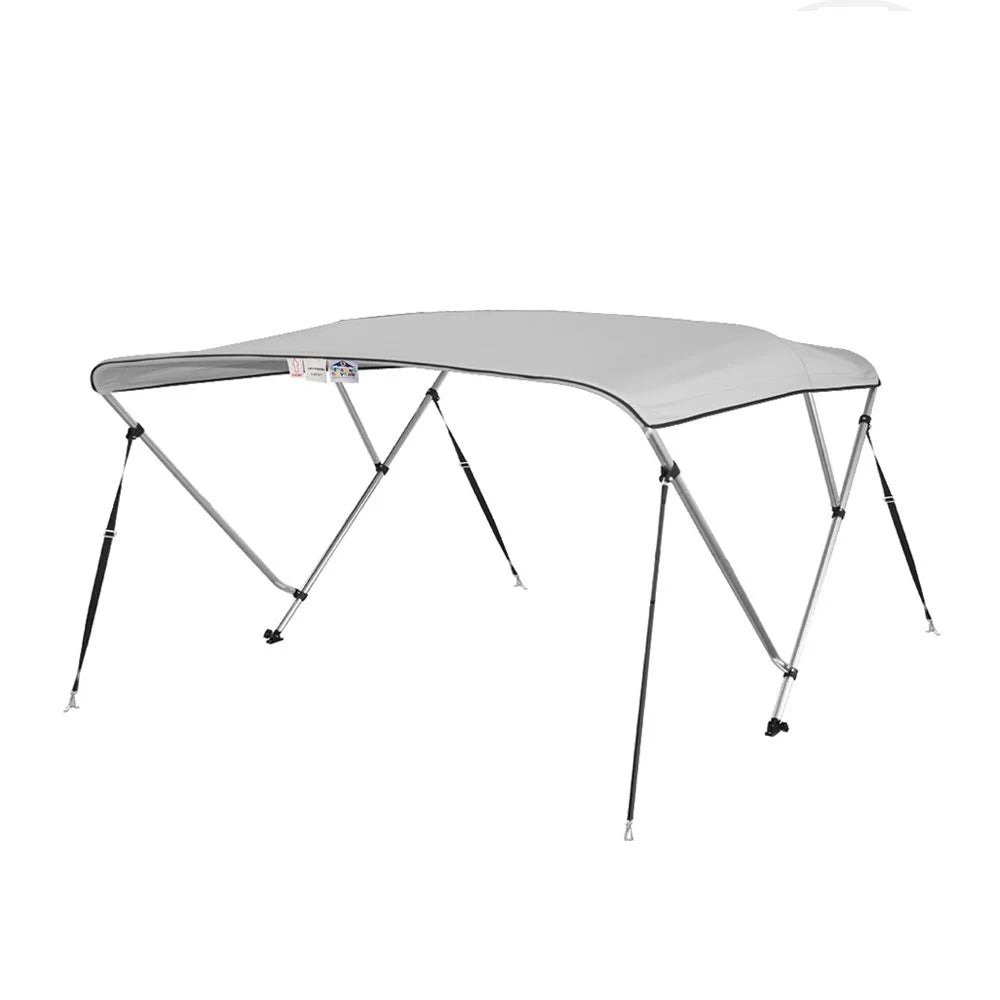 36" Cover Top Long X Bimini Boat H W Bow 3 67"-72" 6' Gray