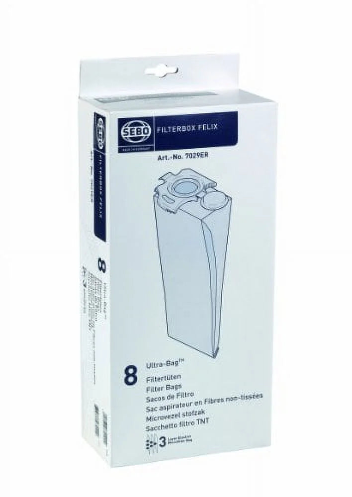 Cloth Sebo 8-Pack 7029ER Felix Filterbox NEW Bag ULTRA