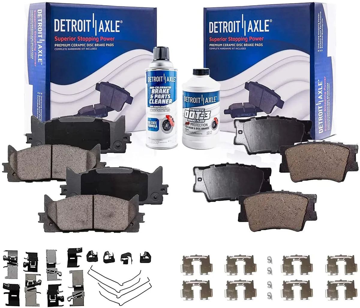 Pads 2010 Brake Camry Rear Brake ES350, Lexus 2012 Replacement 2008 Avalon Detroit Front 2017 2009 2011 07-17 4 - 08-18 2016 Axle 07-18 2015 Pads for Ceramic ES300h, & 2013 2014