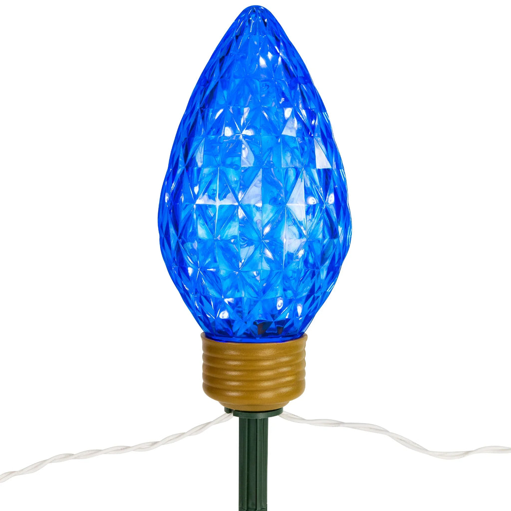Multi-Color Lawn 3ct C9 Lighted Marker 3 Northlight LED Christmas Stakes Pathway ft -