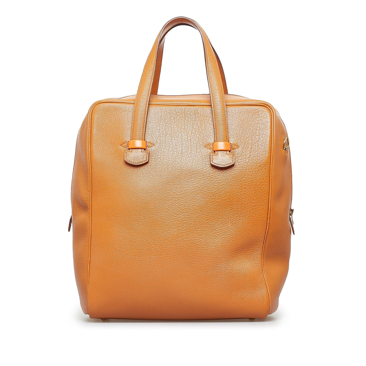Calf Leather Hermès Unisex Tote Galop Pre-Owned Bag Authenticated Brown (Good)
