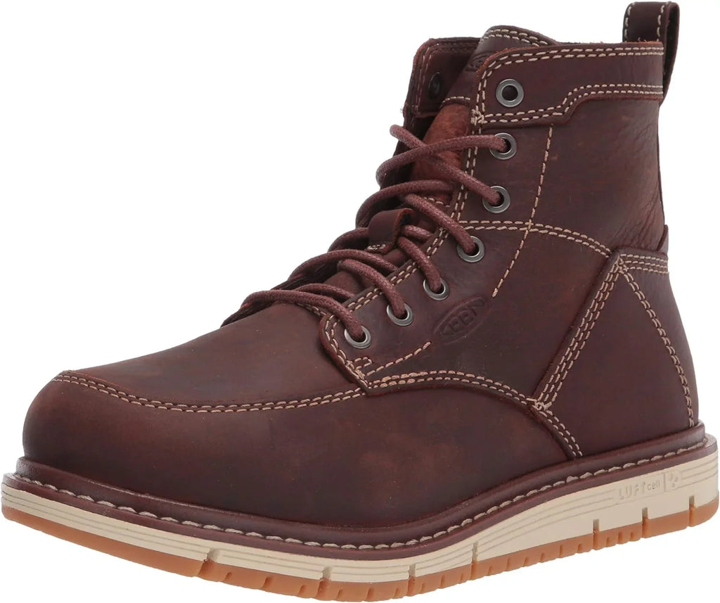 Alloy Women's Work Jose KEEN San Wedge 5 Gingerbread Toe Boots Utility 6