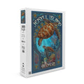 Island, Premium Sea Jekyll Jigsaw Piece Georgia, for Art Turtle Nouveau (19x27 and Family, USA) 500 Made in Puzzle inches, Adults