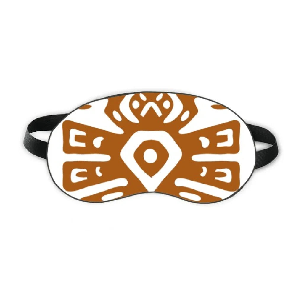 Mexico Totems Shield Blindfold Shade Sleep Cover Soft Civilization Eye Ancient Night Mexican