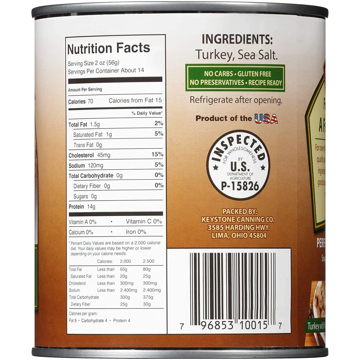 Food 28 of Keystone Turkey Hiking Cans to For Pack oz Survival 6 Camping (6 Natural Pack) Backpacking Ready All and Emergency Eat- Can
