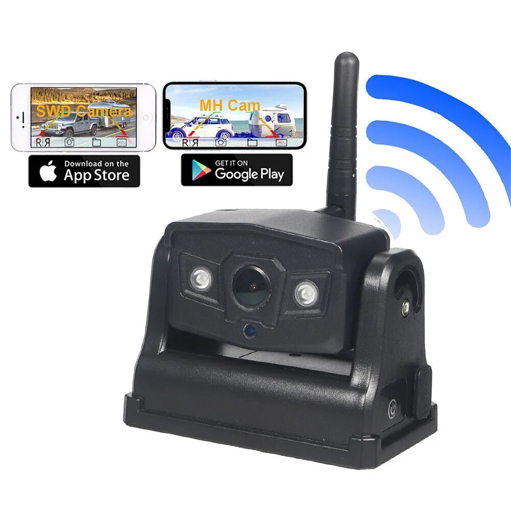Wireless Camera Camera, Backup Magnetic Battery Front/Rear View 9600mAh WiFi Jahy2Tech