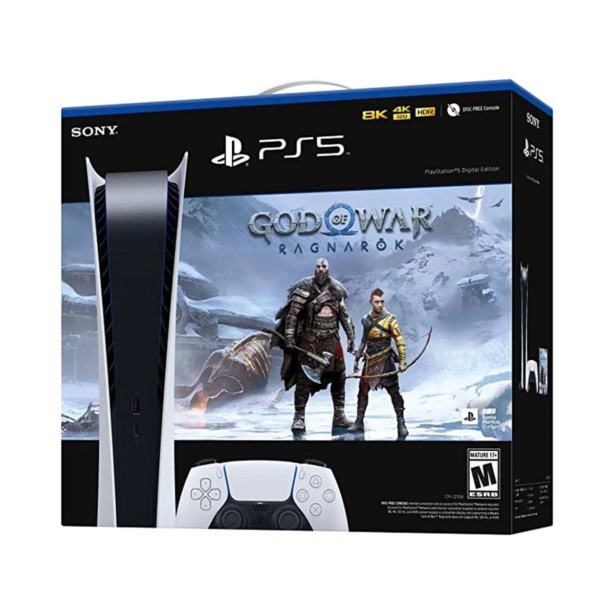 (Digital with PlayStation_PS5 God - War -PlayStation Ragnarök of Console Bundle (GOW) Game Edition) Video TEC 5