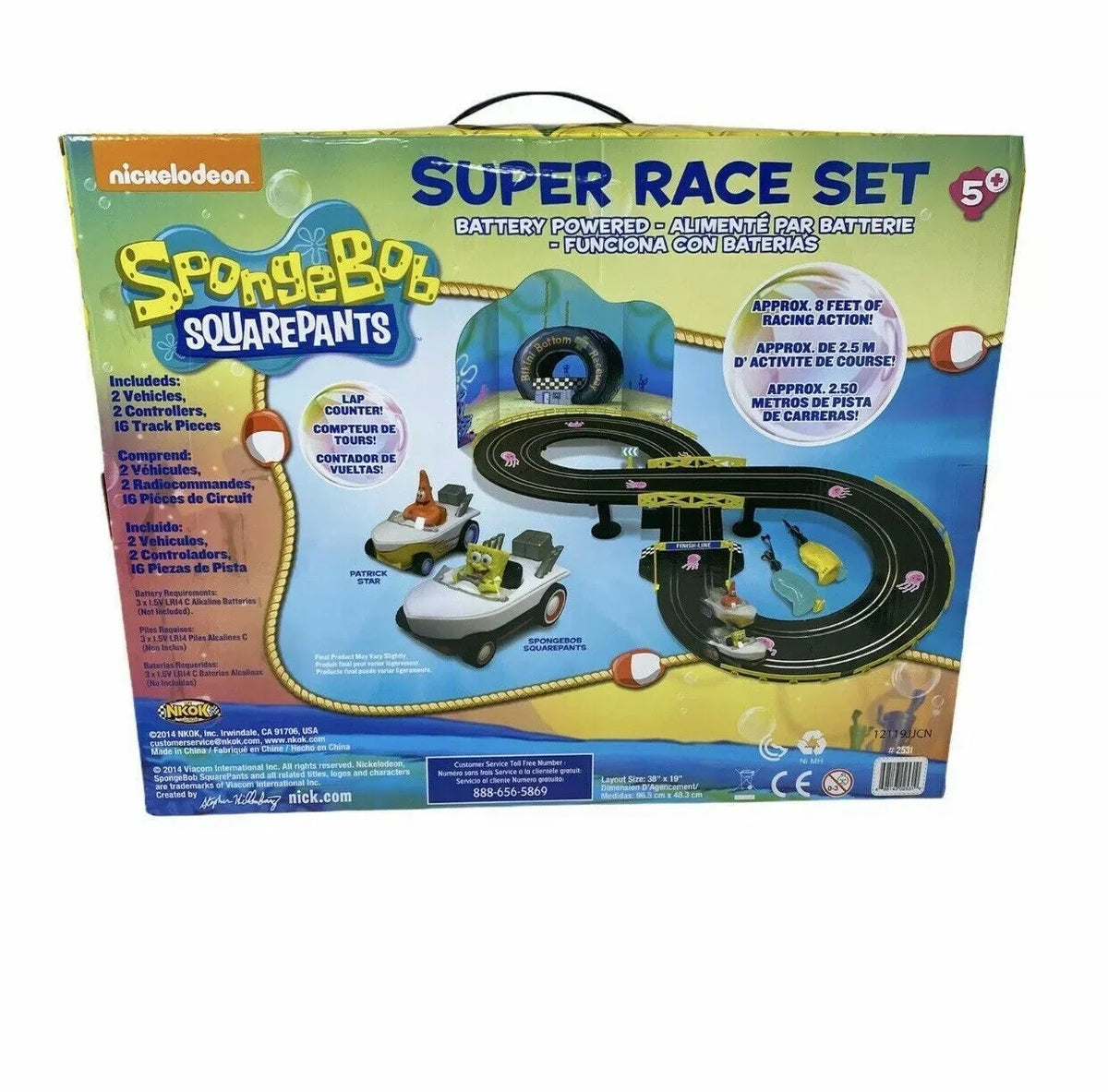 SQUAREPANTS TRACK SPONGEBOB SUPER SET RACE AND RACERS BOAT RACE