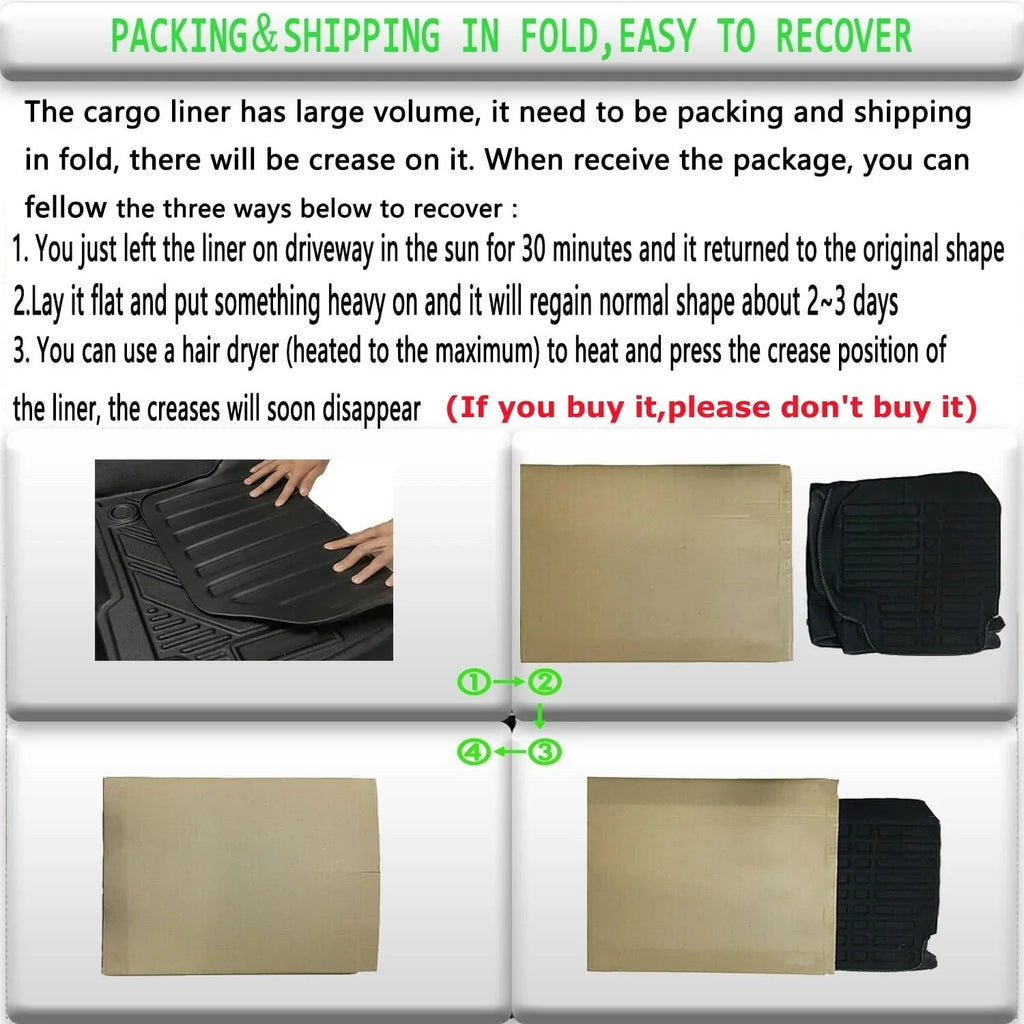Protection TPO Mats Liner climate Cargo 2018-2023 For All Camry