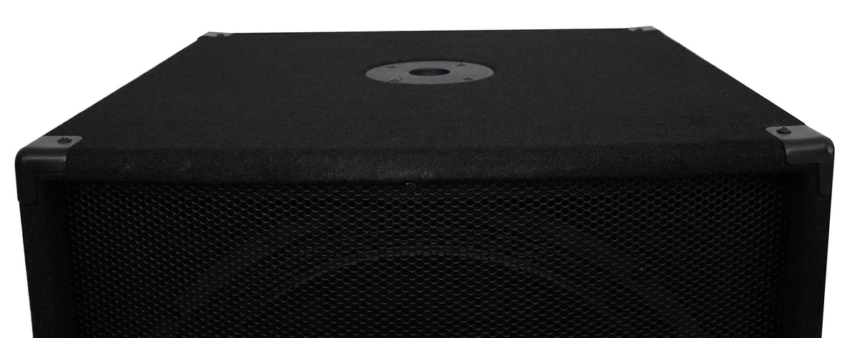 Casters 18" Steel + 4-Ohm Pro Subwoofer Passive DJ Rockville Watt SBG1184 1000