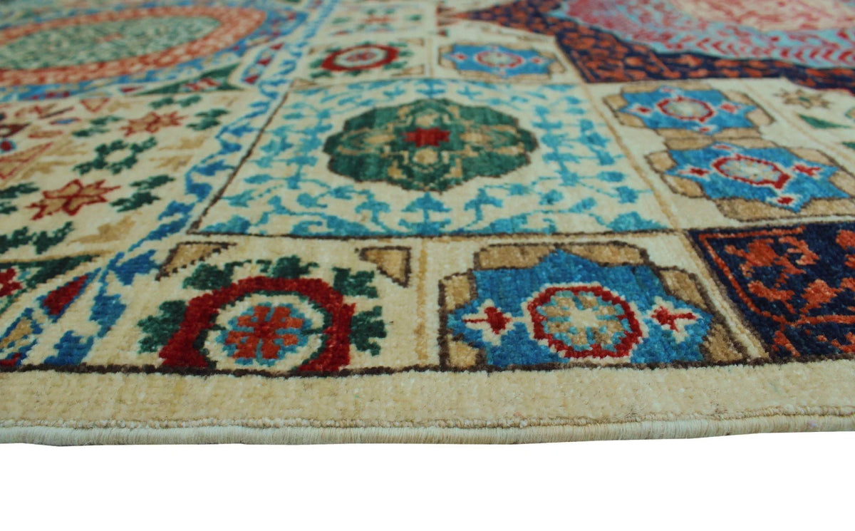 12'2" 9'0" Irwin Ivory/Blue Rug, Aria x