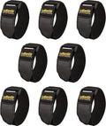 Cable, Storage 2" Elastic x Extension Cinch Loop 12" Wrap, (8 Cord, Rope and Cord Hook Pack) Straps, for Strap