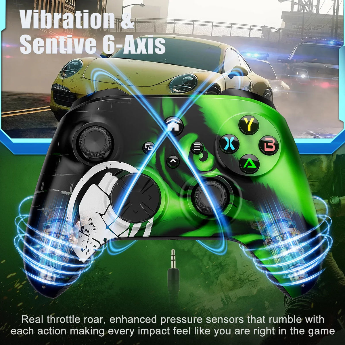 Function/Turbo/3.5mm with Xbox one/Xbox One Wireless with S/X/Xbox One X/S/Android/iOS/PC Gamepad Wifi/Macro Series Xbox Upgrade) Bonadget Compatible to Jack(Need Audio Remote Controller,