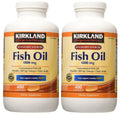 400 Oil Fish -2 1000mg Kirkland Signature Softgels Pack