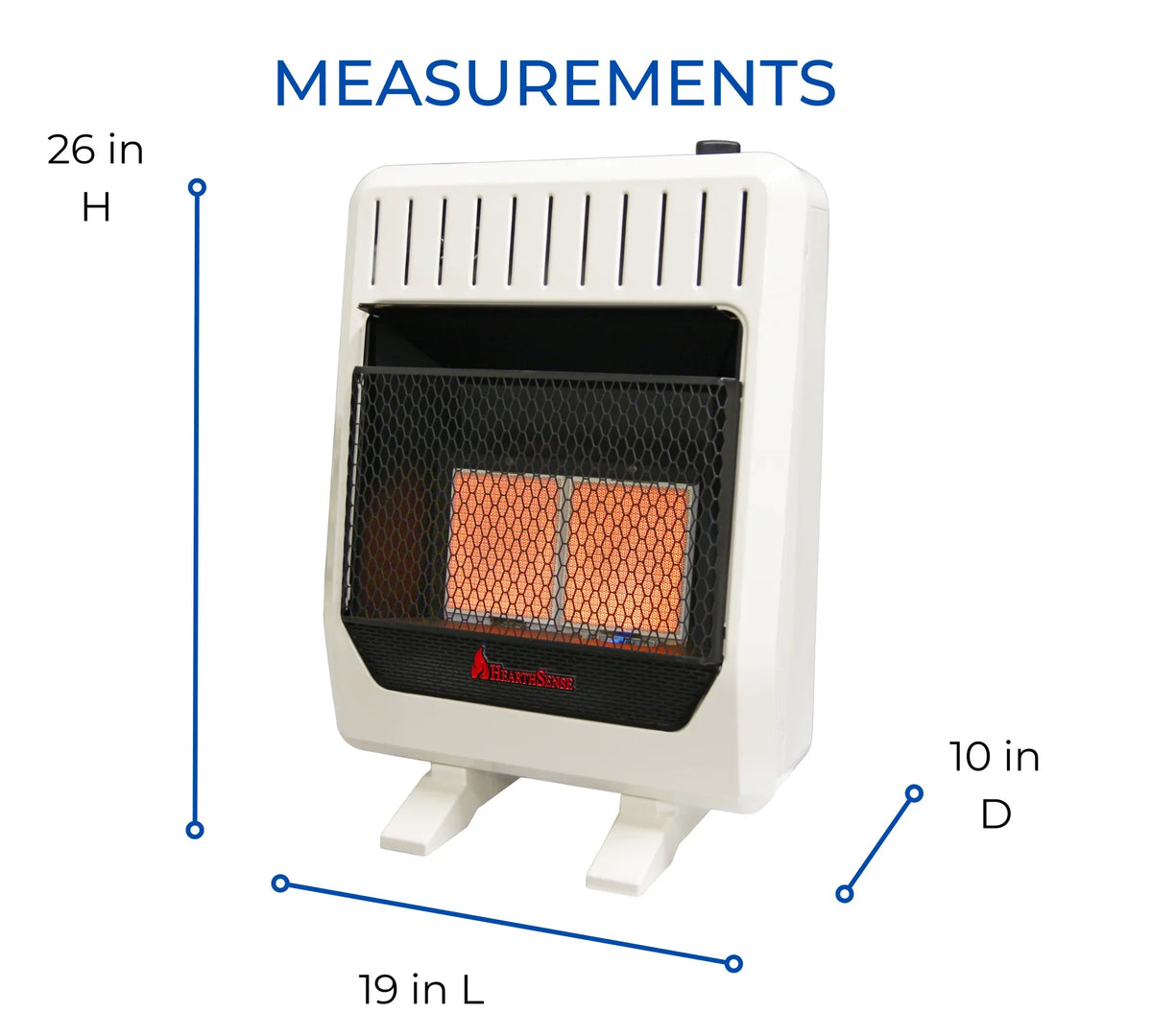 Model# Blower Hearth Fuel Control and with Infrared Heater Dual 20,000BTU Less Base IR16T-BB Sense T-Stat Vent Plaque