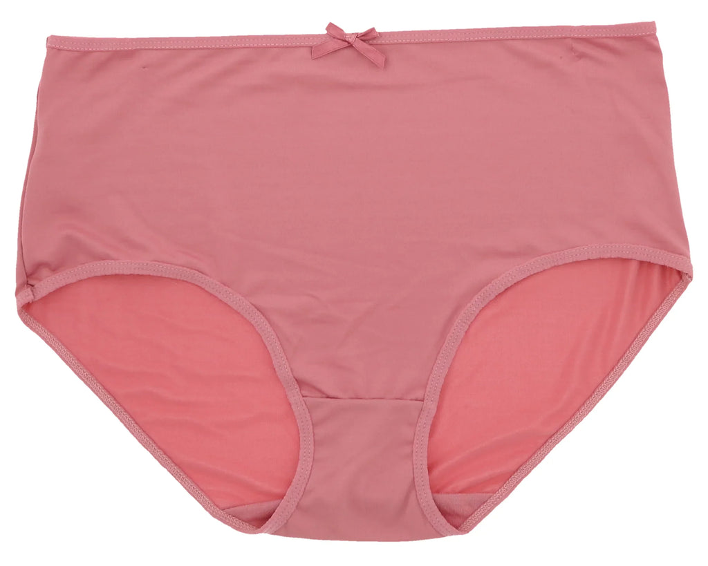 (5Pr) Classic Brief High Plus Dots) Rise Intimates Delta (X-Large, Pink Burke Sexy Floral Panties dimension Women's