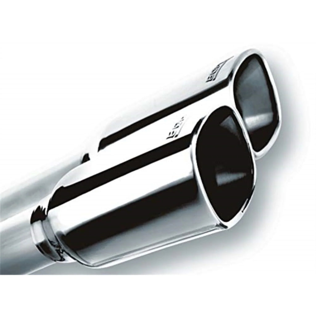 6 Borla Silverdo Quad Cat-Back System 140782 for with & 1500 Exhaust Exit SS Rear Sierra 2019