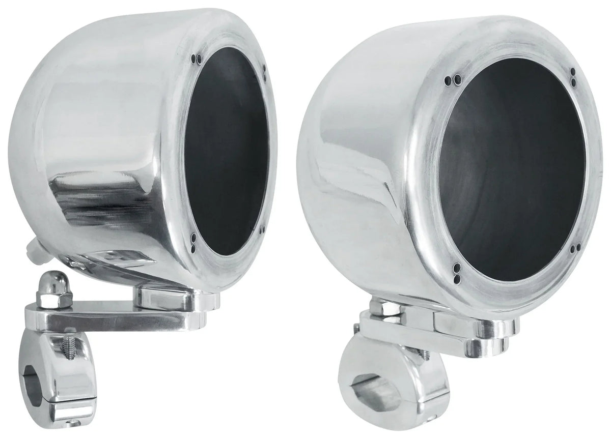 Amp Chrome (2) ATV/UTVCART For Tower 2-Channel 4" Polk Audio Speakers+MTX