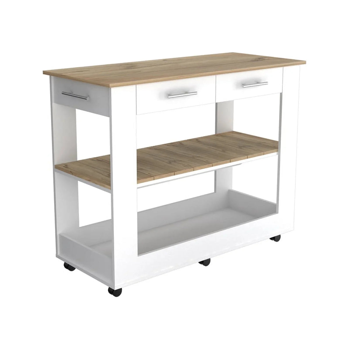 Wood Home and Island Set 2-Piece Sink Kitchen Utility with Square