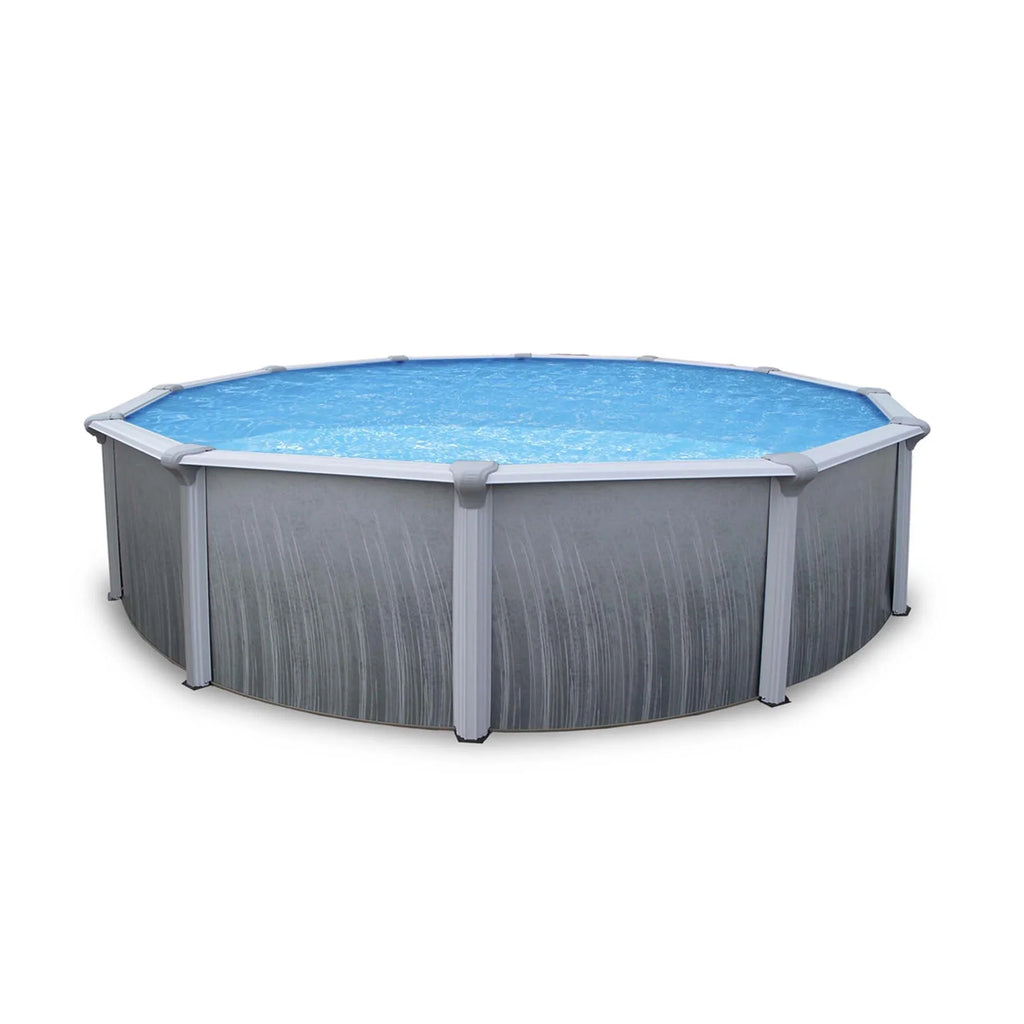 Pool With Martinique Round Bluewave Steel Rail 52-In 7-In 18' Top