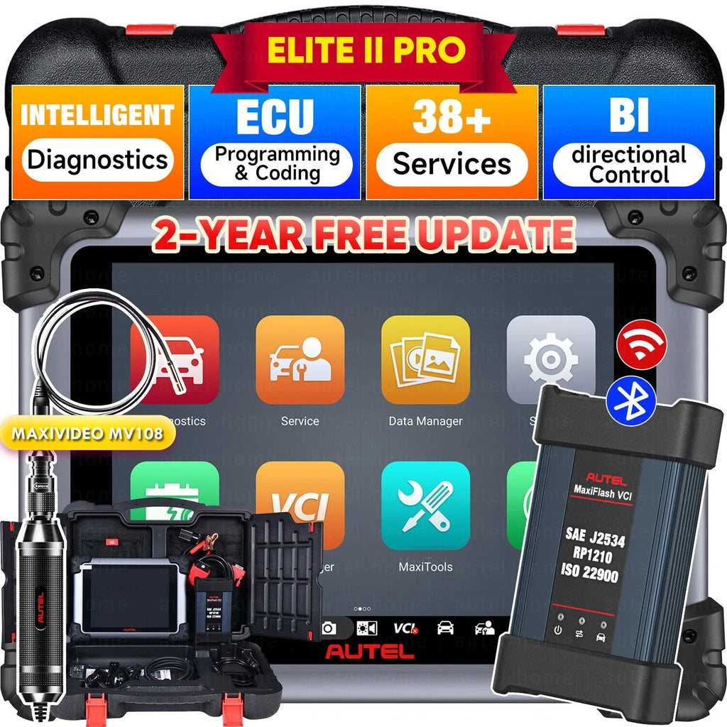 2 Coding, J2534 Services II Scan MS919/ 38+ Diagnostic Elite & 2 Autel Ver. Diagnostic of New Car Programming Elite ECU Tool Years Intelligent 2.0, MaxiSys MS909/ Pro Free