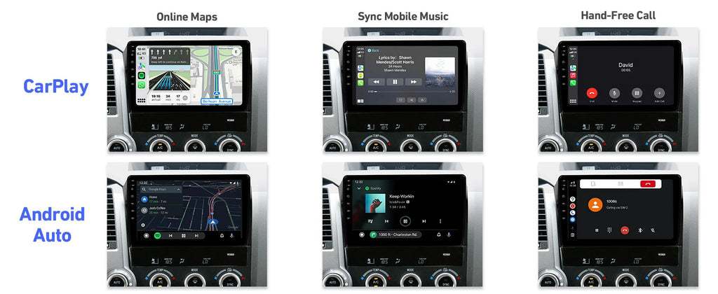 10.1 Camera Car Car Backup for with Radio Touchscreen inches Auto Android Sequoia IPS Android 12 Screen Tundra & & Carplay 2008-2018 2007-2013 Support Stereo 6+128G