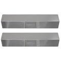 15" Deflector, 2-Pack 810-8410-F Compatible BBQ Guard, Steel Vaporizer for Shield Charmglow Flavorizer Bar, Plate Cover Tent Heat Flame Grill Barbeque Tamer, Burner Replacement Bar, Parts Stainless -