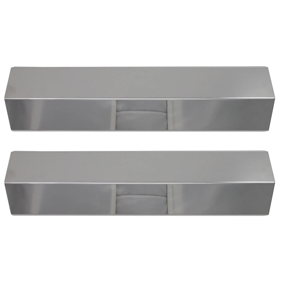 15" Deflector, 2-Pack 810-8410-F Compatible BBQ Guard, Steel Vaporizer for Shield Charmglow Flavorizer Bar, Plate Cover Tent Heat Flame Grill Barbeque Tamer, Burner Replacement Bar, Parts Stainless -